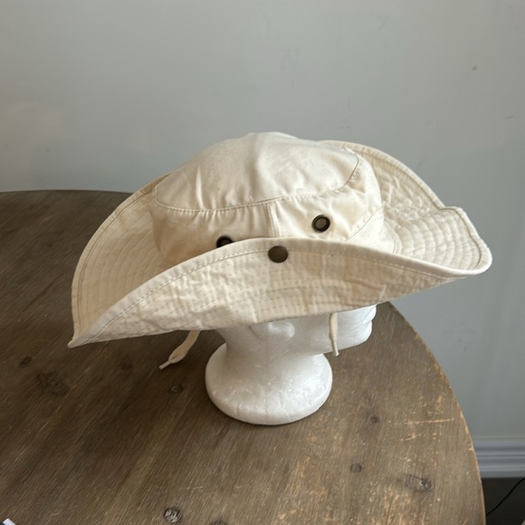 Cotton Safari Canvas Summer Hat Size 7 1/8 - Picture 4 of 11